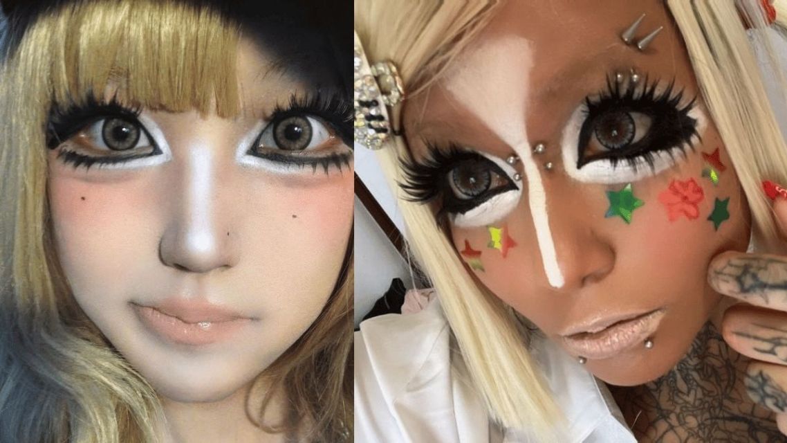 Mengenal Make Up Gyaru, Tren Nyentrik Jepang Lengkap dengan Tutorialnya 6 hipwee-Elemen Wajib dan Ciri Khas Make Up Gyaru