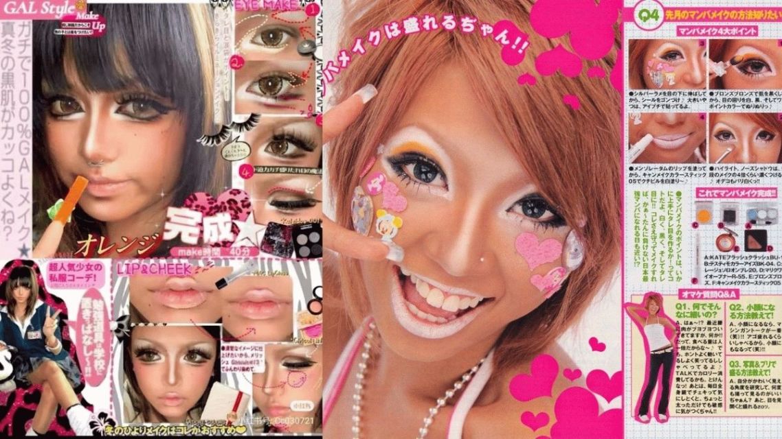 Mengenal Make Up Gyaru, Tren Nyentrik Jepang Lengkap dengan Tutorialnya 8 hipwee-Tutorial Make Up Gyaru buat Kamu yang Pengen Tampil Beda