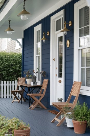 10 Rekomendasi Warna Cat Teras Rumah yang Elegan 16 blue gray