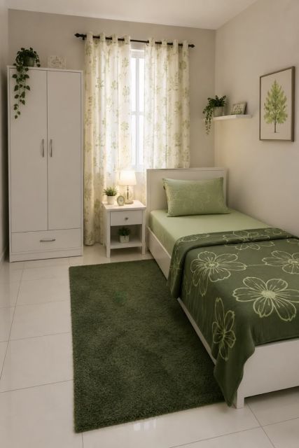 10 Inspirasi Interior Kamar Kost Minimalis yang Nyaman 13 interior kasur di pojok ruangan