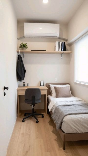 10 Inspirasi Interior Kamar Kost Minimalis yang Nyaman 14 kamar kos dengan rak dinding