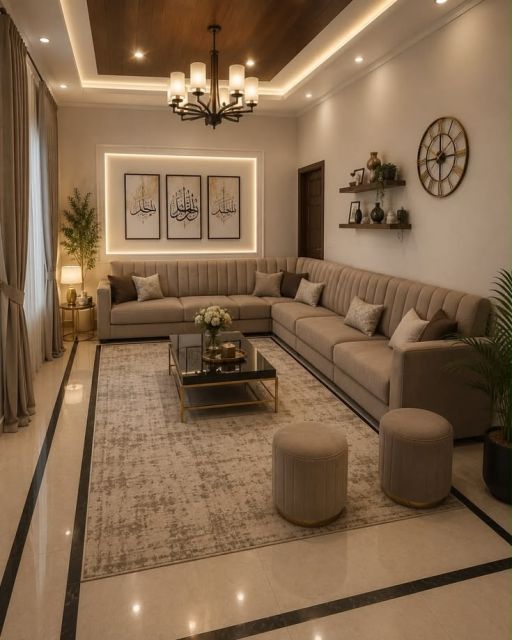 7 Ide Dekorasi Ruang Tamu Sederhana tapi Menarik 8 ruang tamu dengan aksen luxe