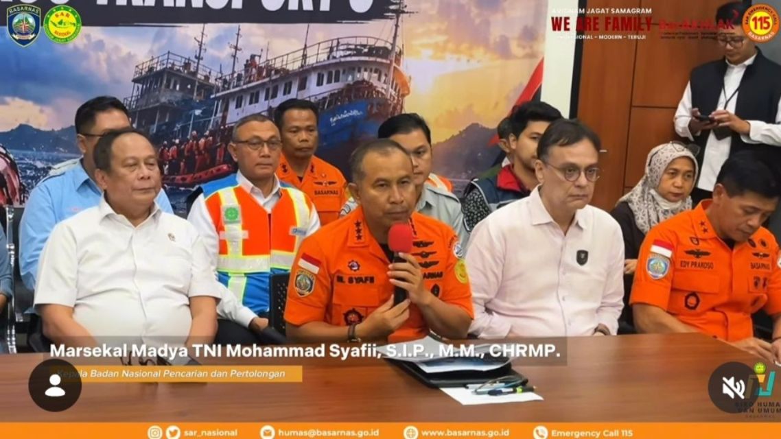 KM Virgo Transport 8 Terbalik, Ini Kronologi dan Update Pencarian Korban 10 pernyataan resmi tim sar nasional