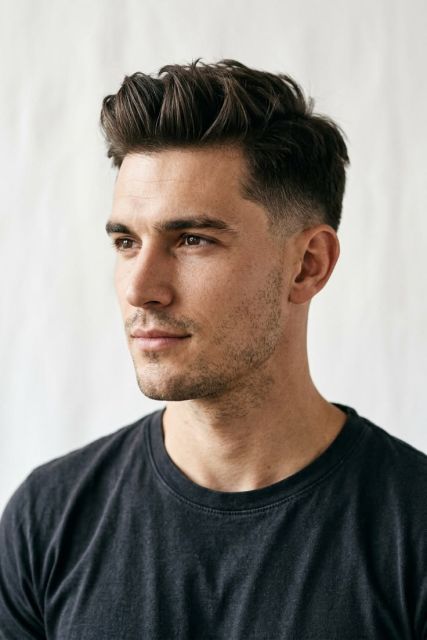 11 Model Rambut Pria untuk Wisuda yang Stylish, Rapi, dan Bikin Pangling! 16 Pria dengan modern quiff, rambut atas bervolume dan bertekstur