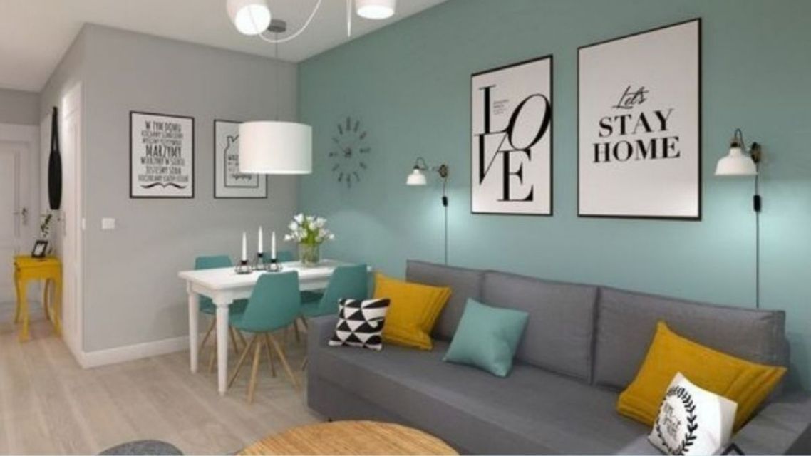 Desain Interior Rumah Tipe 36 Biar Nggak Kelihatan Sempit: Dari Layout Sampai Pilihan Warna 10 Ruangan sempit dengan dinding dua warna yang terlihat lebih luas
