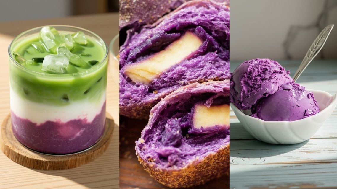 Tren Dessert Ungu Kekinian, Kenali Apa Itu Ube yang Beda dari Ubi Biasa! 8 Aneka dessert berbahan ube berwarna ungu