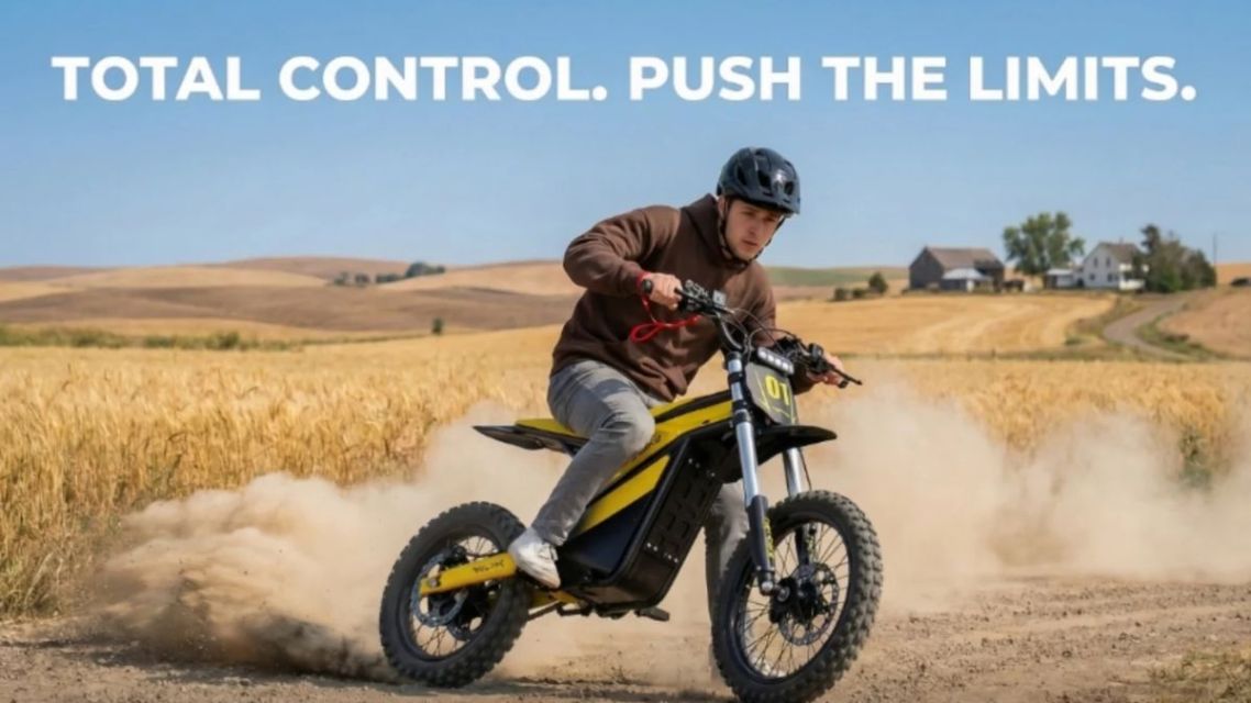 Electric Dirt Bike Safety Features for Safer Rides 8 Hydraulic disc brake and rotor on an electric dirt bike