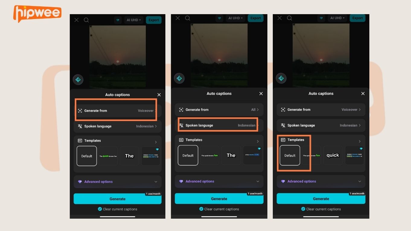 Mau Bikin Video yang Mudah Dipahami Penonton? Tambahkan Caption Otomatis Aja! 11 Pengaturan bahasa dan template caption otomatis di CapCut