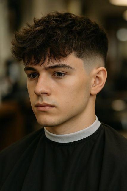 11 Model Rambut Pria untuk Wisuda yang Stylish, Rapi, dan Bikin Pangling! 20 Pria dengan textured fringe ala Korea, poni bertekstur dan sisi lebih pendek