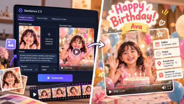 Biar Nggak Pakai Template Lagi, Coba Bikin Video Undangan Ulang Tahun dari Foto Sendiri