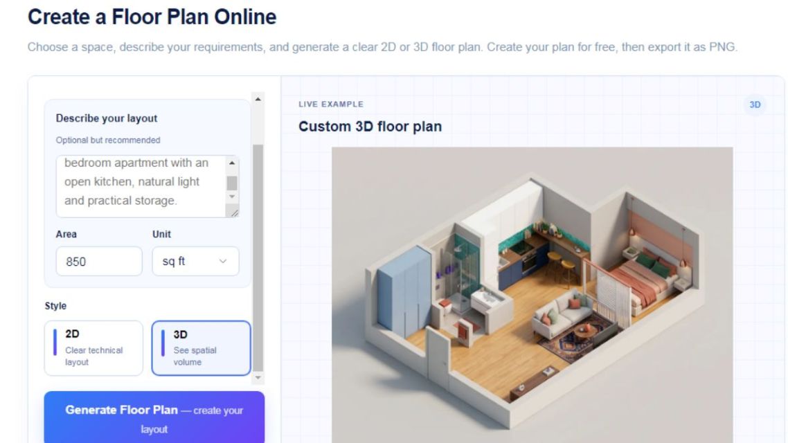 Free AI Floor Plan Tools: Turn Ideas Into 3D Designs 15 how to create 3d floor plan with ai