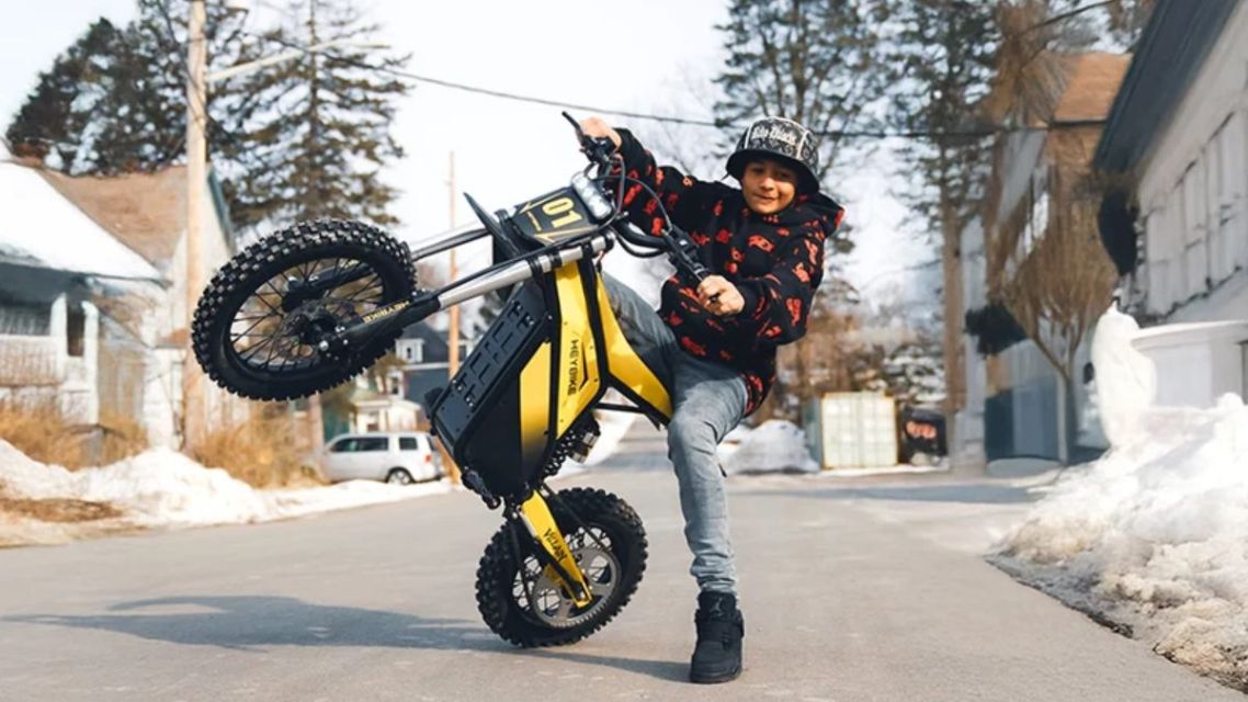 Electric Dirt Bike Safety Features for Safer Rides 9 Selecting a riding mode on an electric dirt bike display